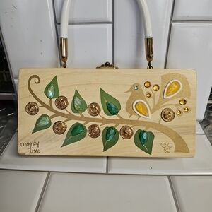 Enid Collins 1967 Money Tree Wooden Purse